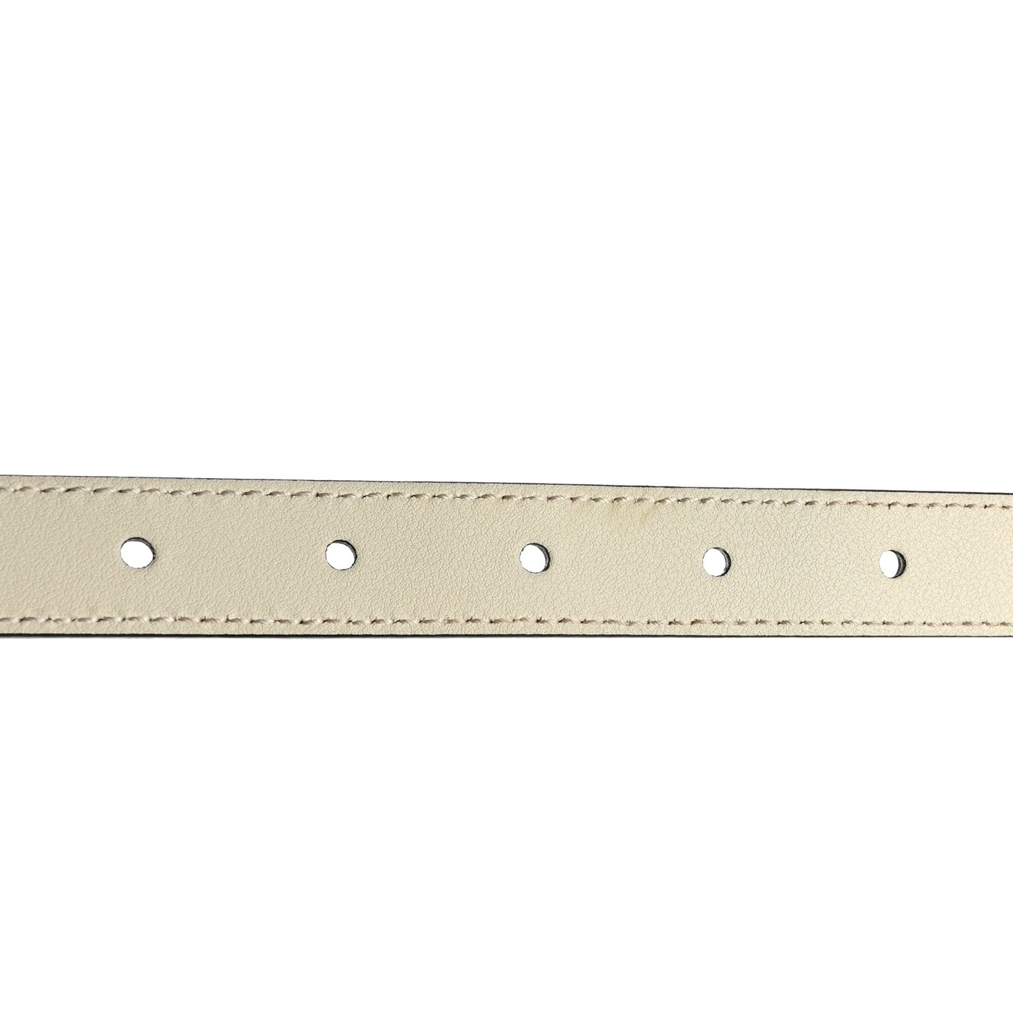 Calfskin Double G 20mm Belt  85 34 Mystic White