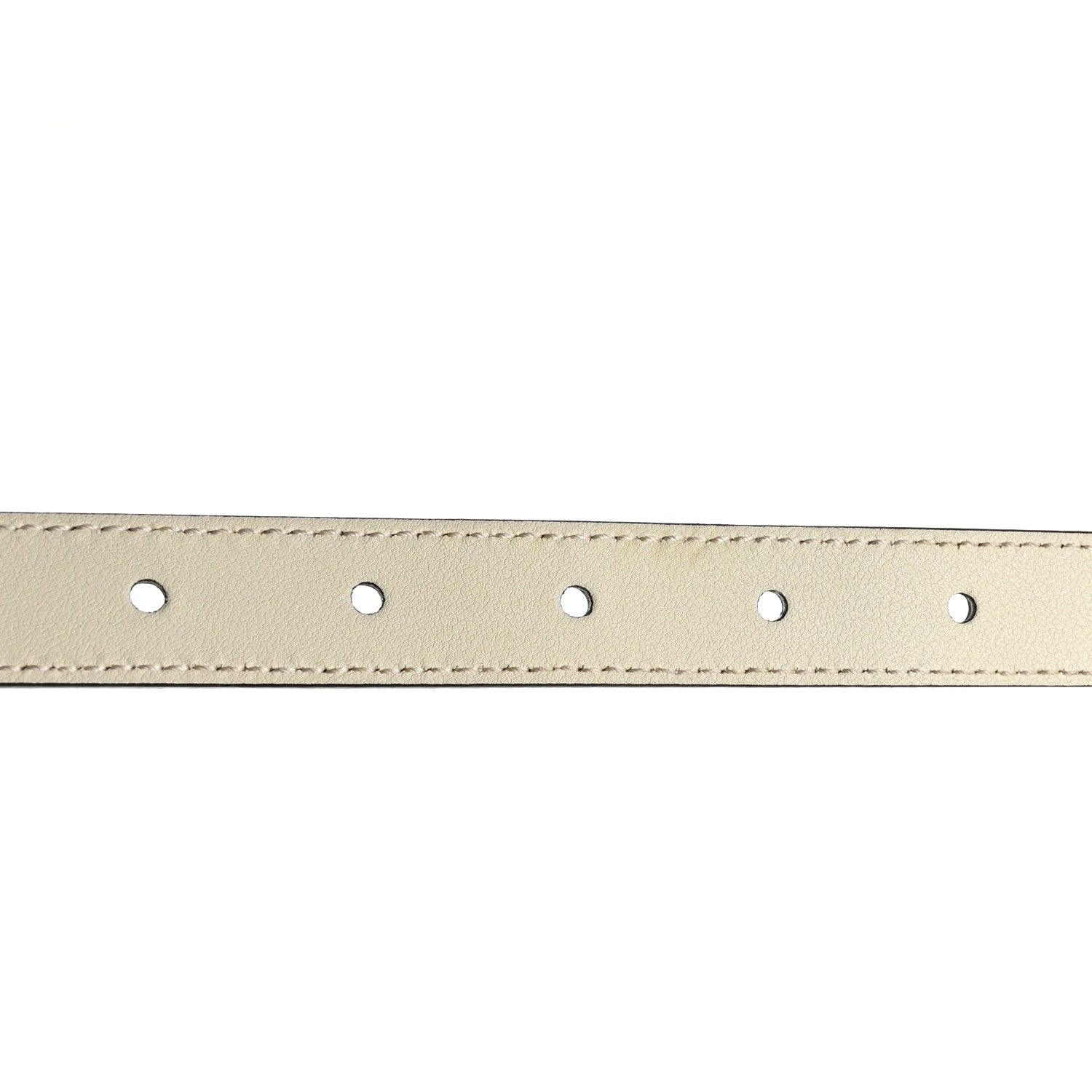 Gucci Calfskin Double G 20mm Belt  85 34 Mystic White 4 of 6