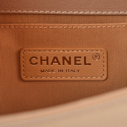 Chanel Pearl Calfskin Medium Boy Flap Gold 6 of 7