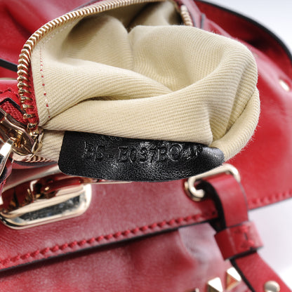Valentino Garavani Vitello Small Rockstud Tote Rosso Valentino 6 of 8