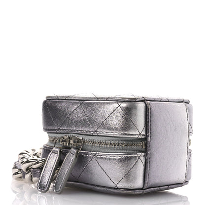 Chanel Gradient Metallic Lambskin Quilted Like A Wallet Clutch With Chain Silver Purple 4 of 10
