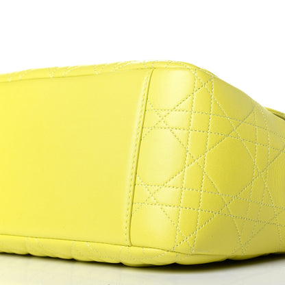 Christian Dior Lambskin Cannage Large Miss Dior Flap Vert Acide 9 of 9