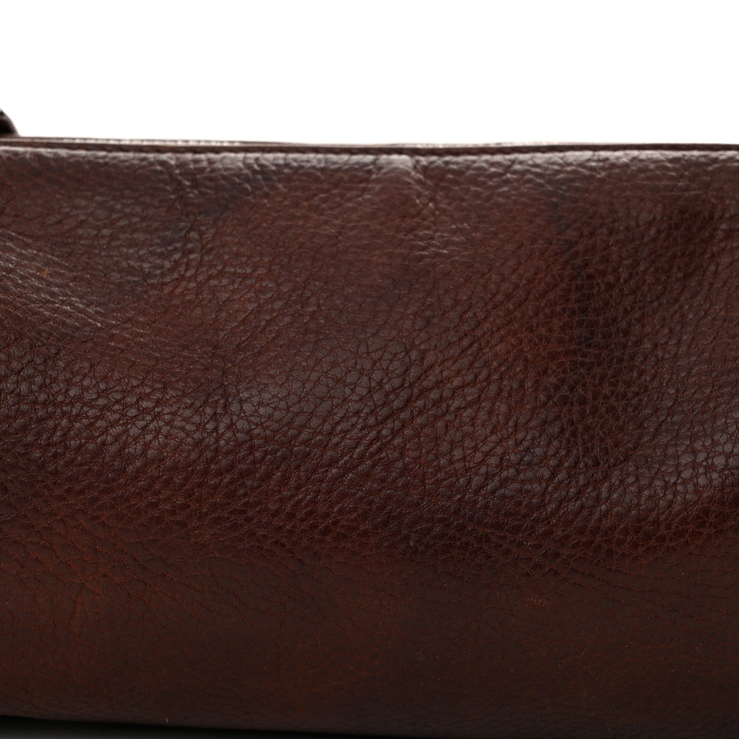 Grained Calfskin 90's Bag Burnt Wood