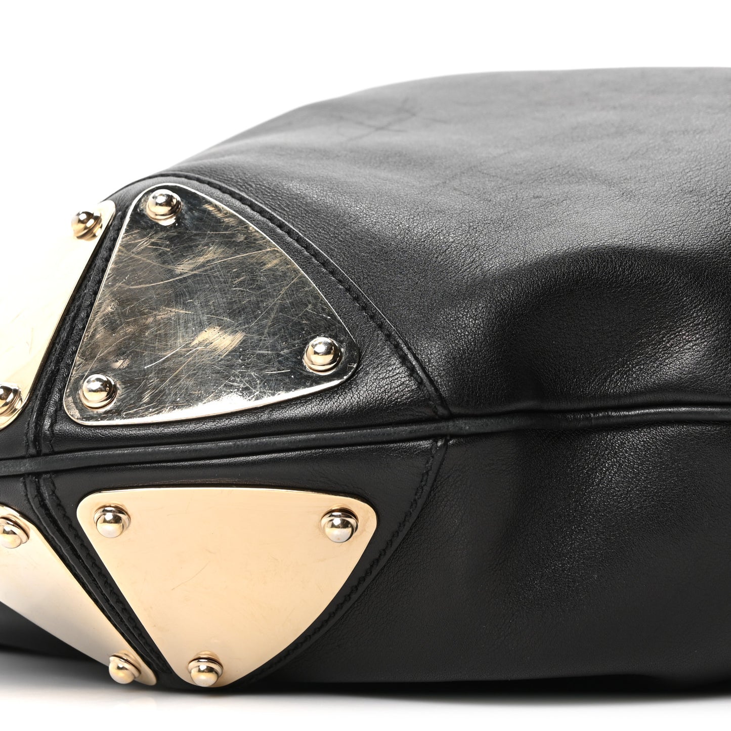 Calfskin Large Indy Top Handle Hobo Black