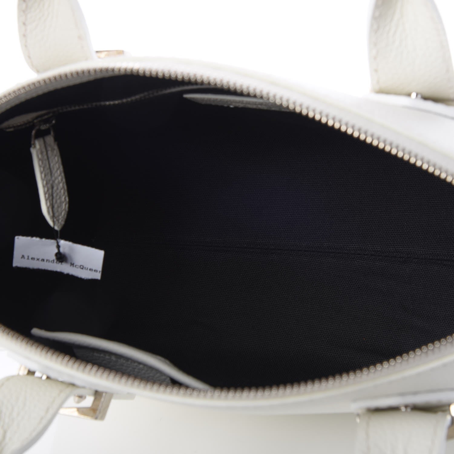Alexander McQueen Grained Calfskin Small Legend Satchel White 6 of 7