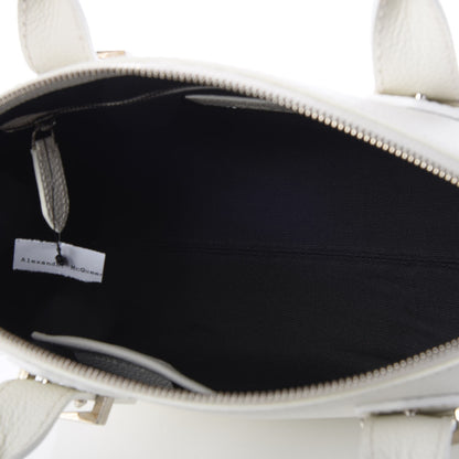 Alexander McQueen Grained Calfskin Small Legend Satchel White 6 of 7
