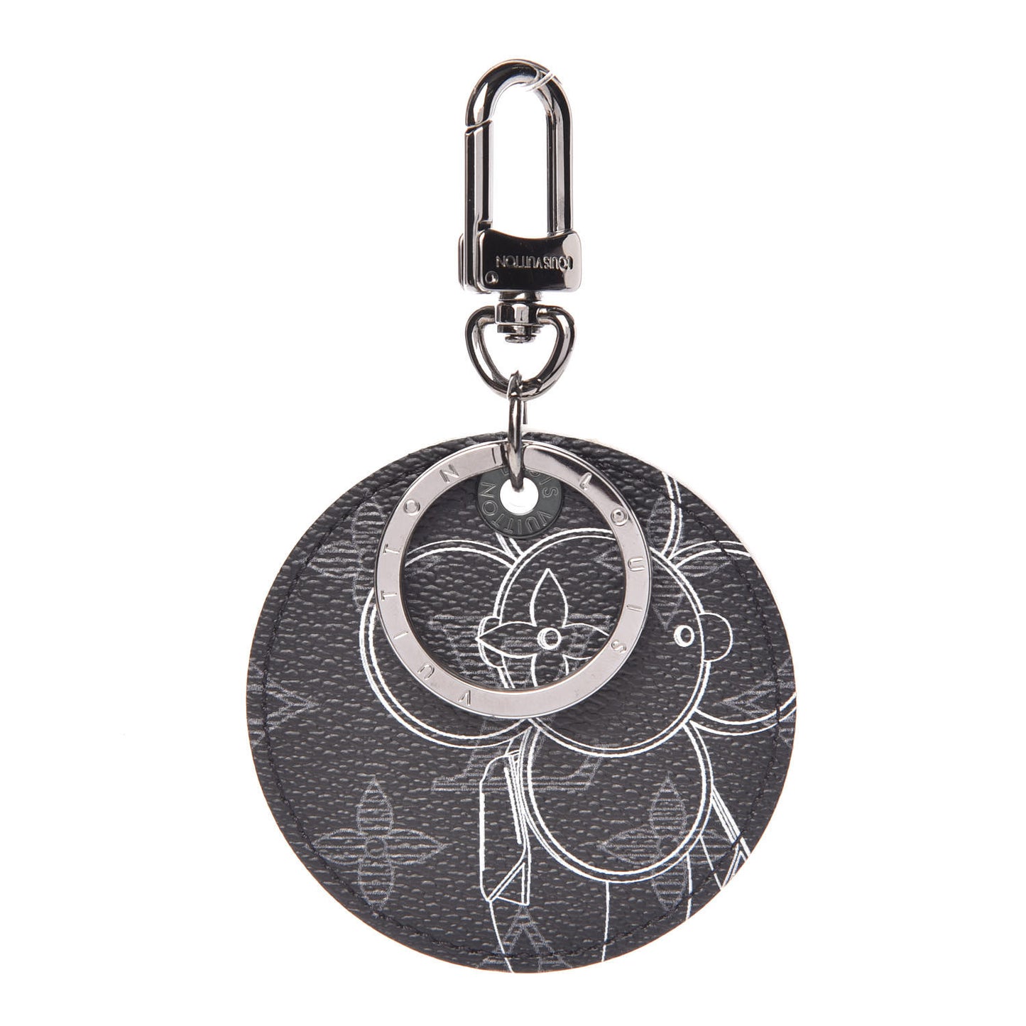 Monogram Eclipse Illustre Vivienne Bag Charm Key Holder Black