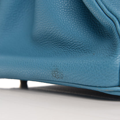 Hermes Togo Birkin 40 Blue Jean 30 of 37