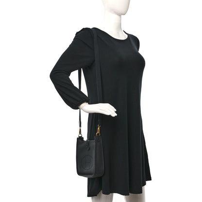 Hermes Taurillon Clemence Evelyne TPM Black 2 of 9