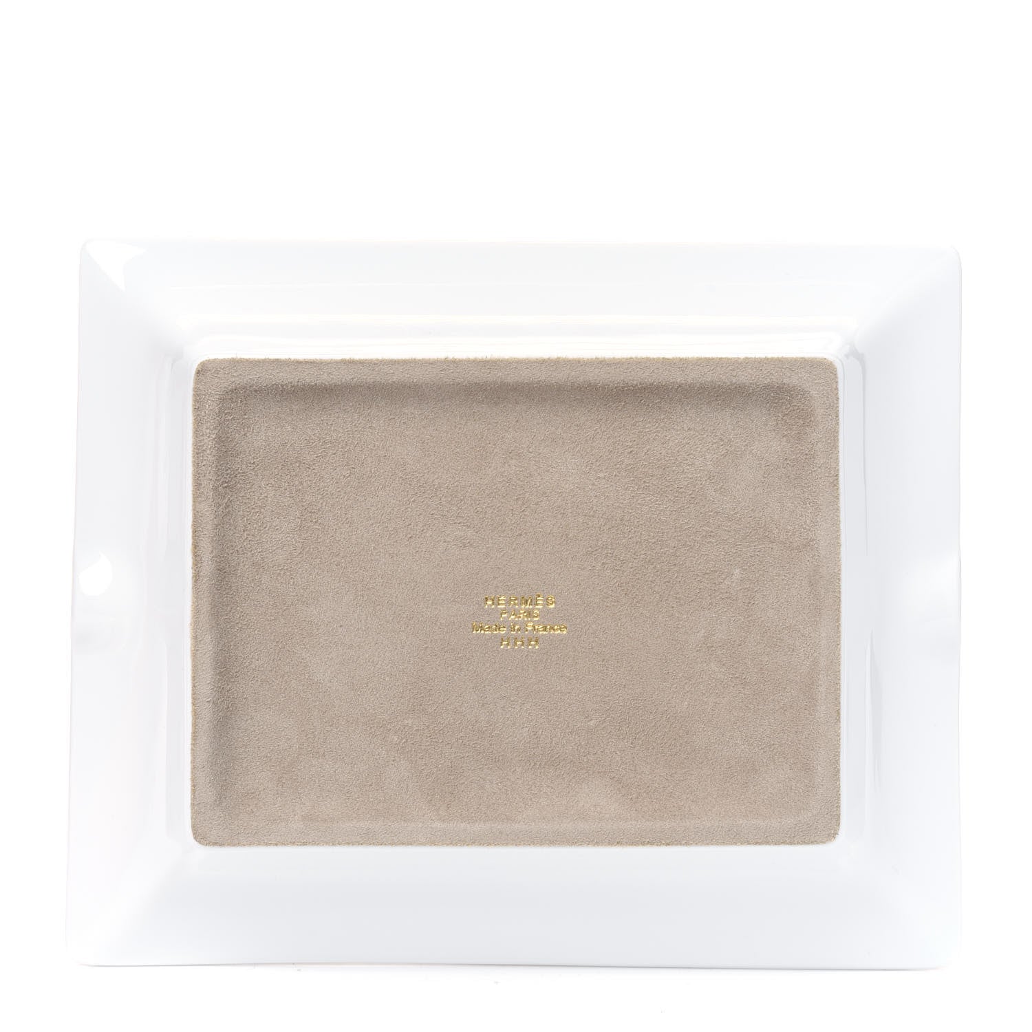 Hermes Porcelain Mosaique Au 24 Gold Ashtray 3 of 3