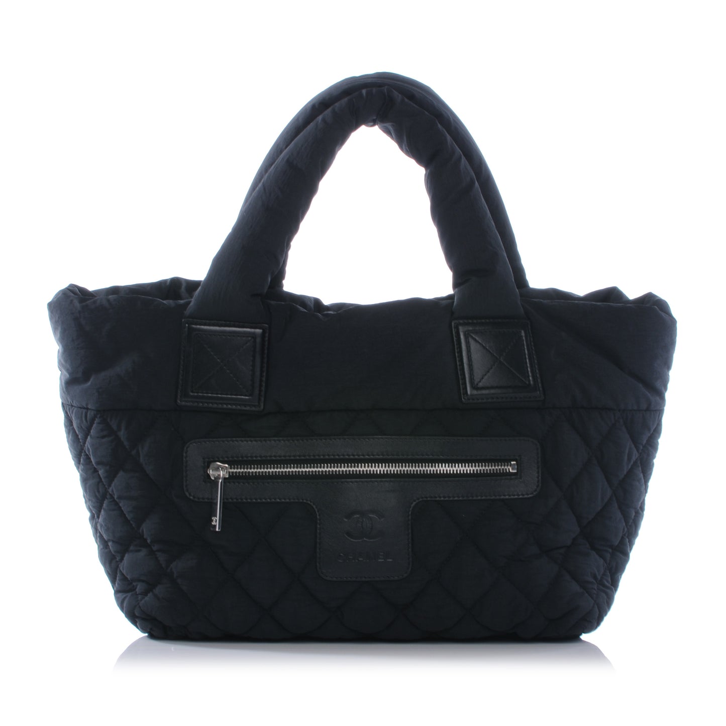 Nylon Coco Cocoon Zip Tote Black
