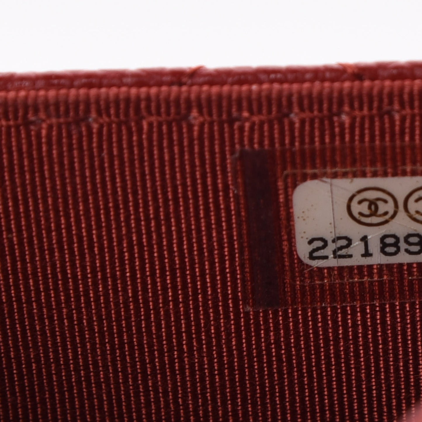 Caviar Quilted Wallet on Chain WOC Red