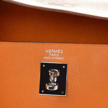 Hermes Epsom Kelly Sellier 35 Orange 6 of 21