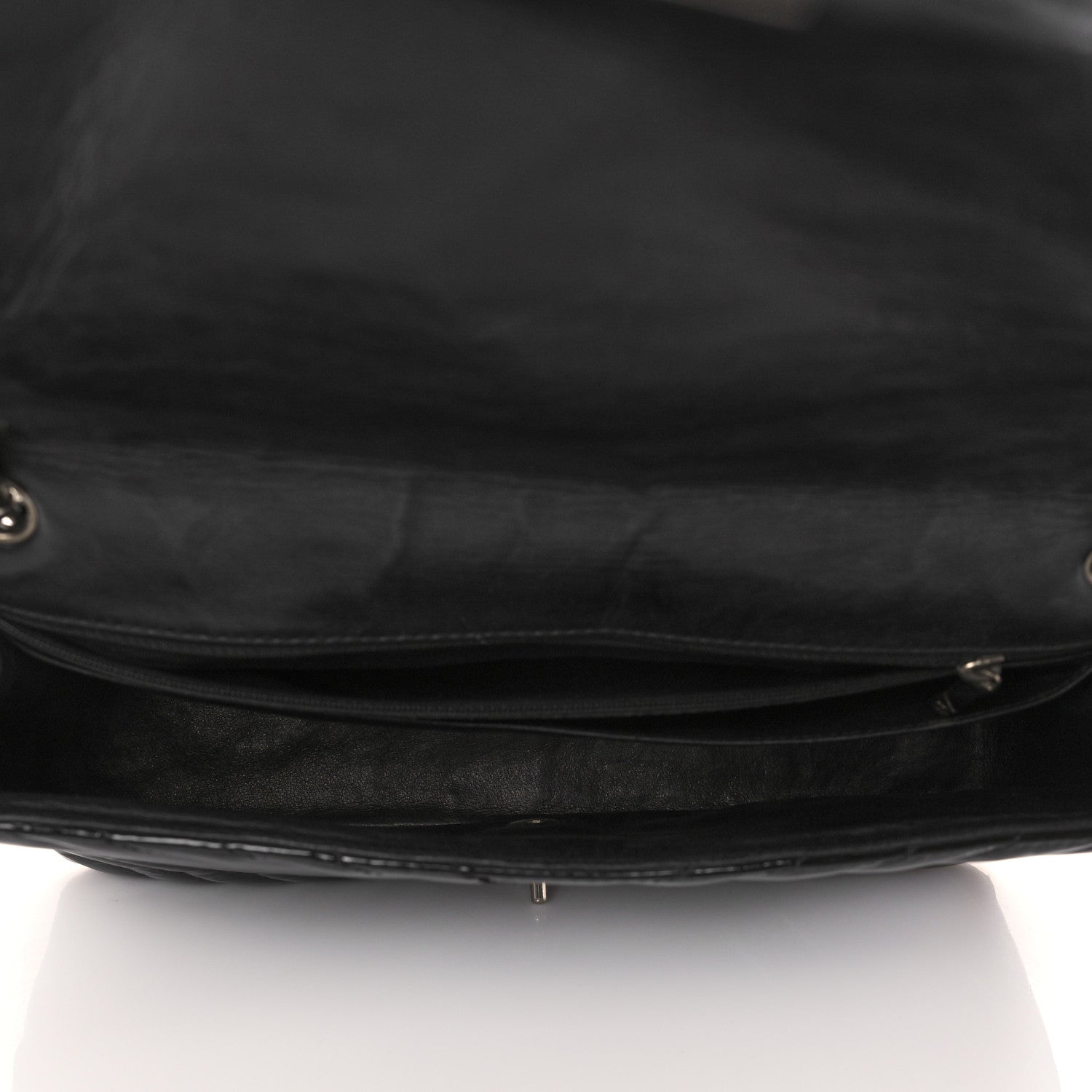 Chanel Patent Chevron Quilted Maxi Single Flap Black 5 of 11