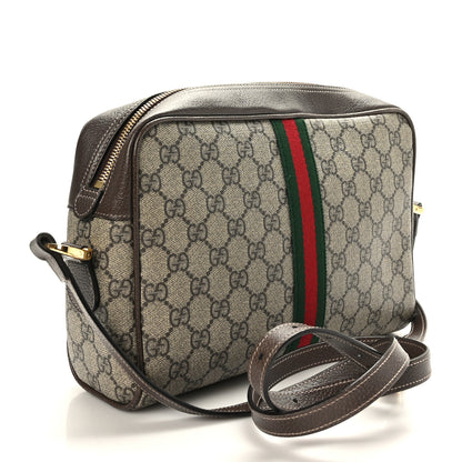 Gucci GG Supreme Monogram Web Small Ophidia Shoulder Bag Brown 2 of 8