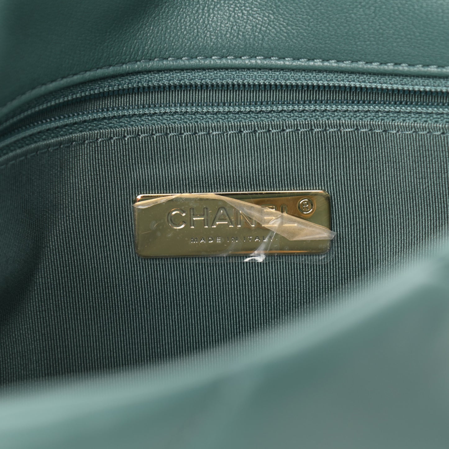 Lambskin Quilted Medium Chanel 19 Flap Green