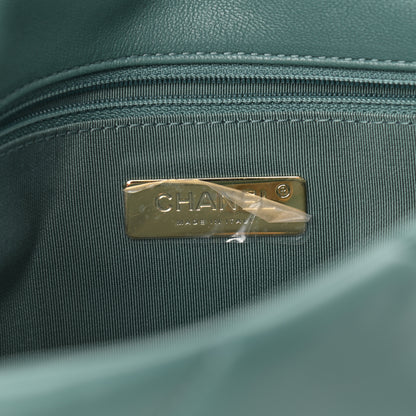 Chanel Lambskin Quilted Medium Chanel 19 Flap Green 5 of 8