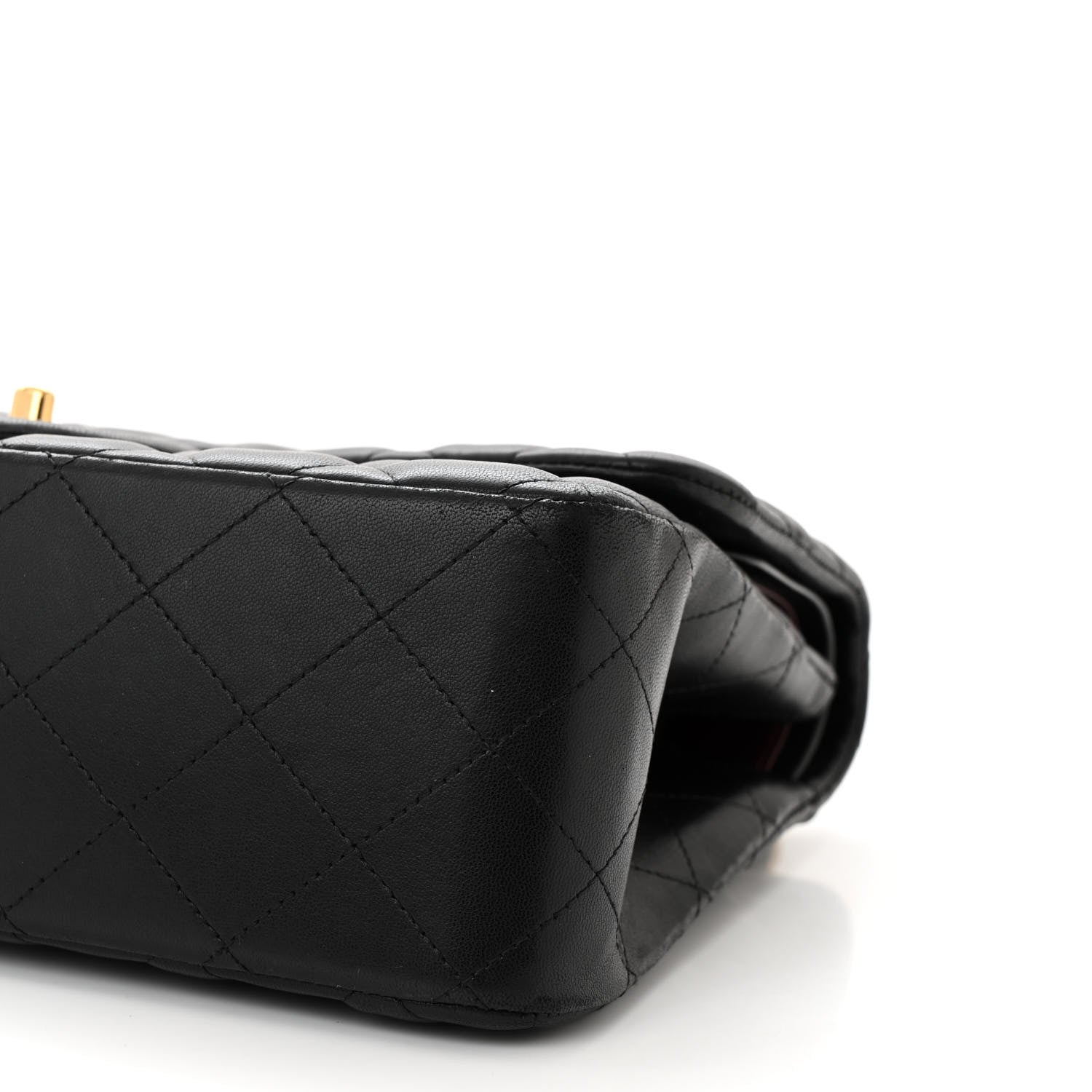 Chanel Lambskin Quilted Jumbo Double Flap Black 10 of 11