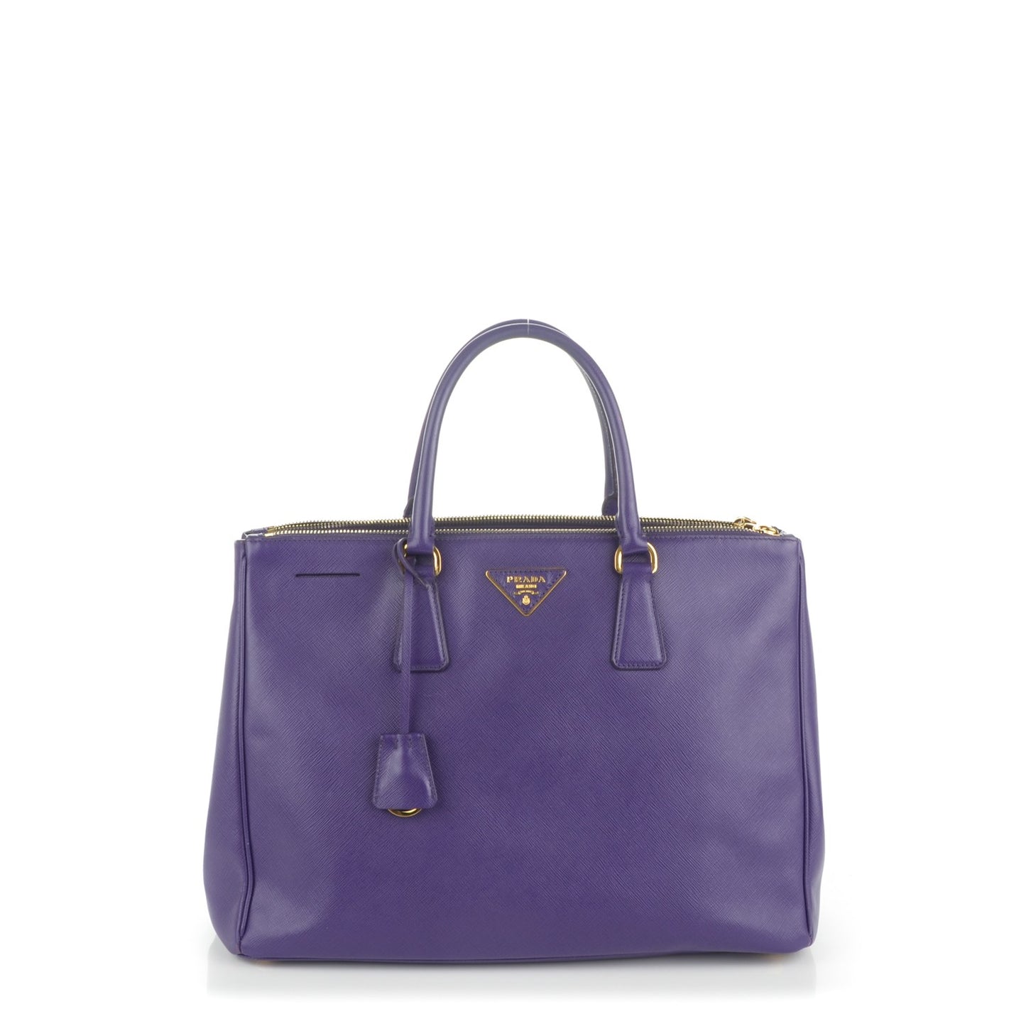 Saffiano Large Galleria Double Zip Tote Viola