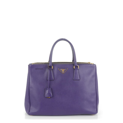 Prada Saffiano Large Galleria Double Zip Tote Viola 1 of 7