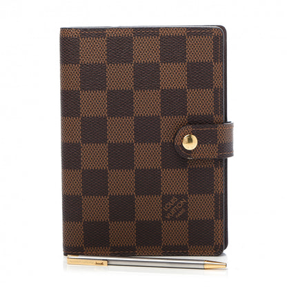 Louis Vuitton Damier Ebene Small Ring Agenda Cover 8 of 8