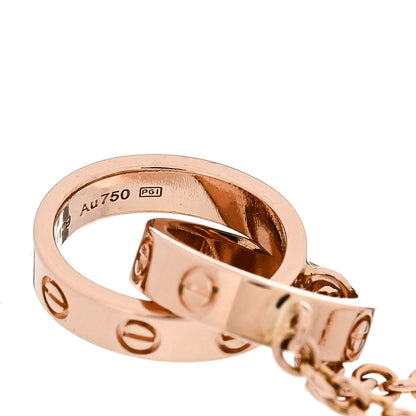 Cartier 18K Pink Gold Interlocking LOVE Bracelet 4 of 4