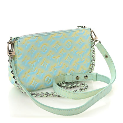 Louis Vuitton Empreinte Monogram Summer Stardust Multi Pochette Accessories Water Green 3 of 10