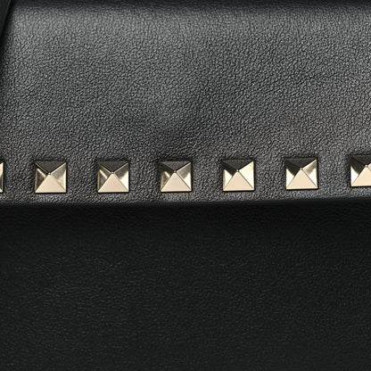 Valentino Garavani Vitello Rockstud Flap Crossbody Bag Black 7 of 9