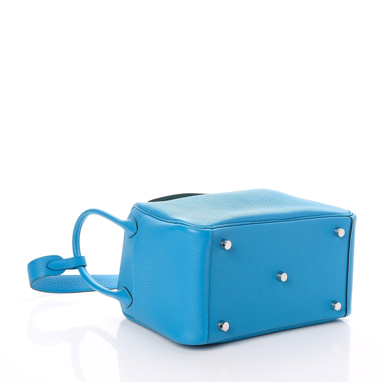 Hermes Taurillon Clemence Bi-Color Lindy 26 Bleu Zanzibar Malachite 4 of 8