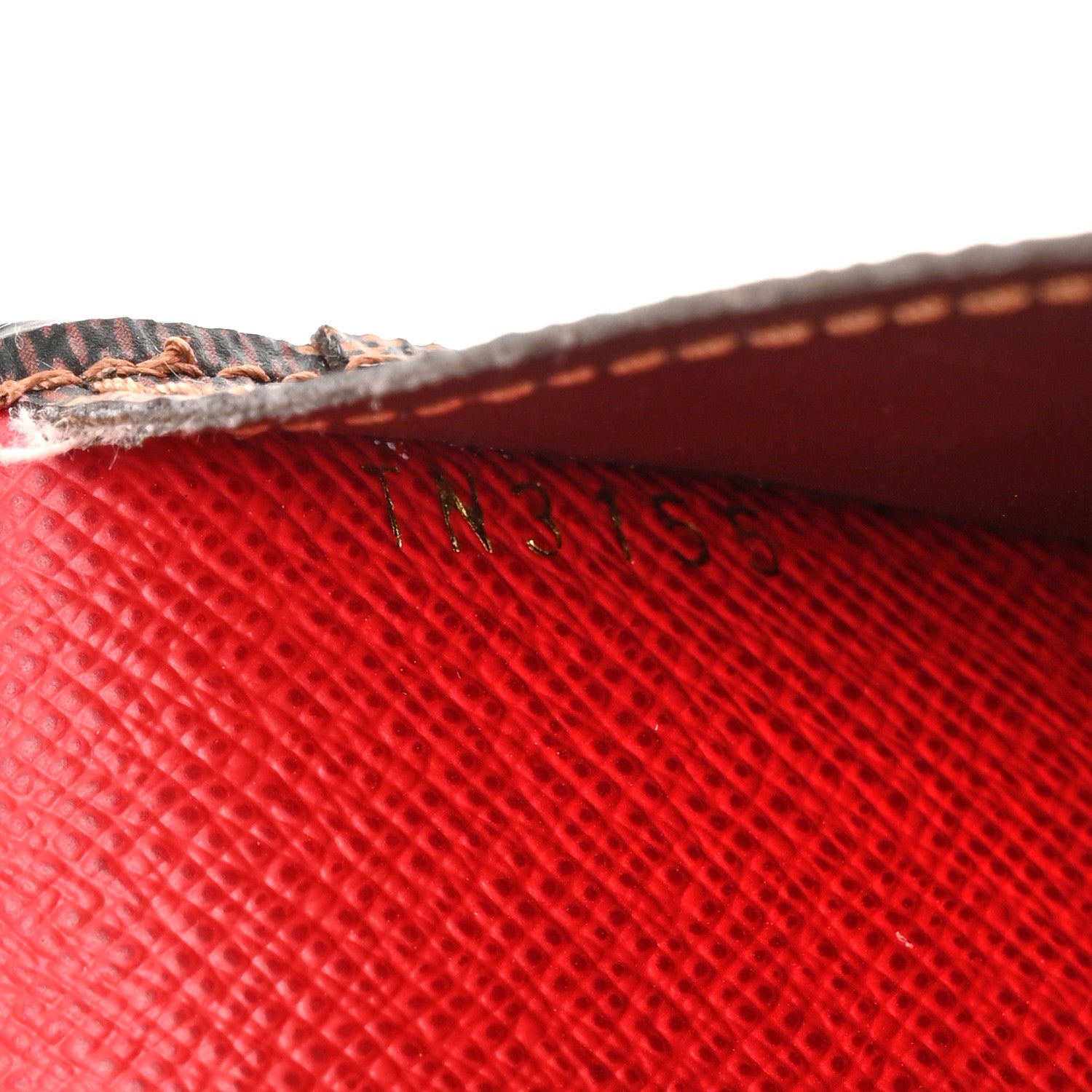 Louis Vuitton Damier Ebene Josephine Wallet Red 8 of 10
