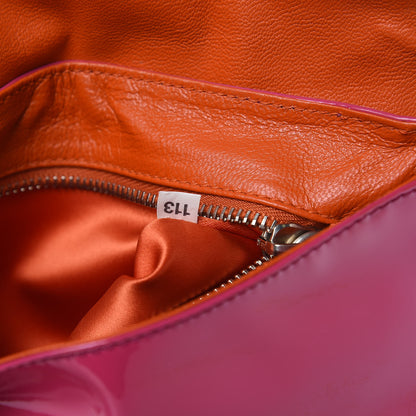 Prada Vernice Circle Tassel Shoulder Bag Fuxia 6 of 12
