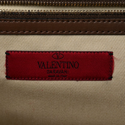 Valentino Garavani Calf Hair Leopard Print Large Glam Lock Rockstud Flap 5 of 13