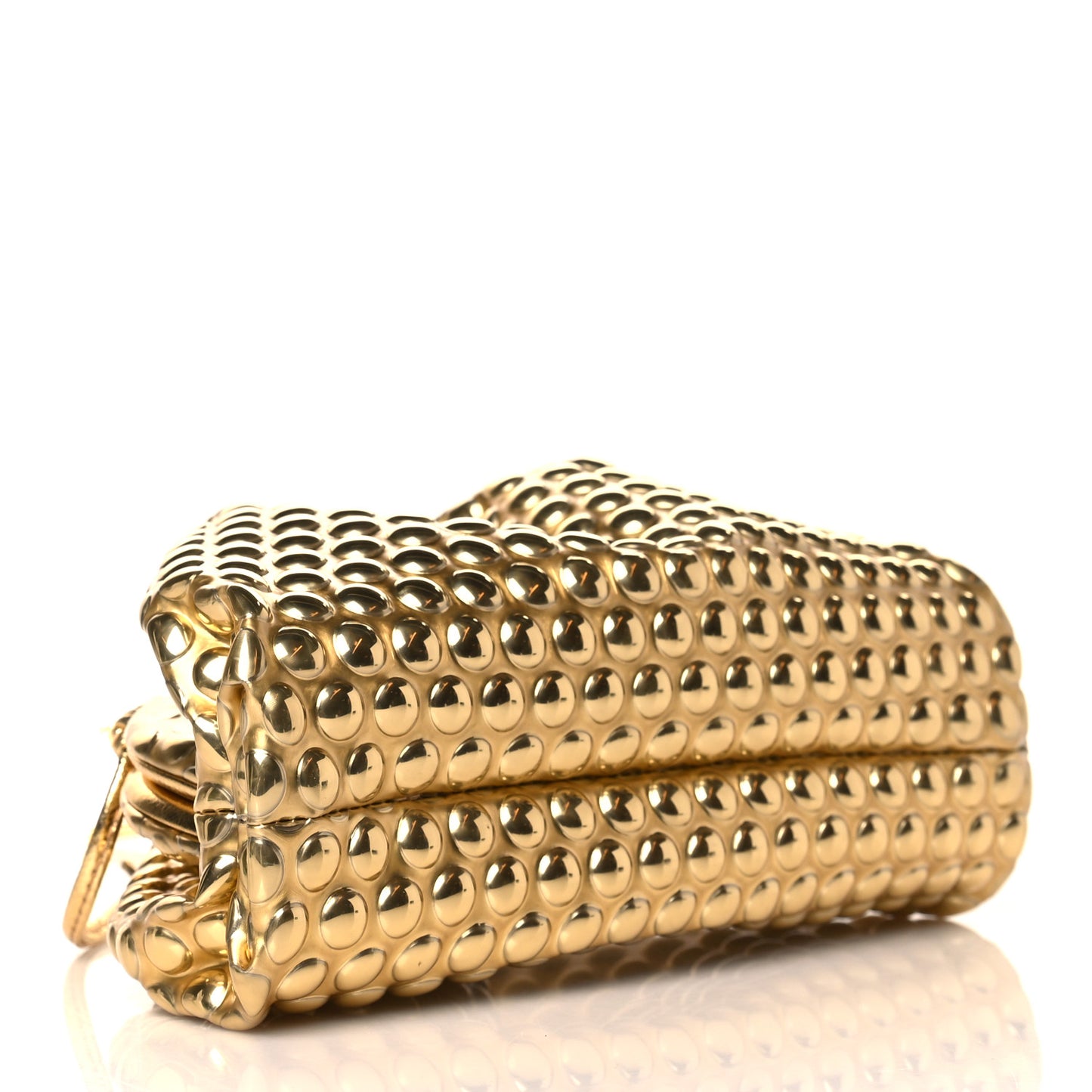 Metallic Fabric Bubble Wrap The Mini Pouch Gold