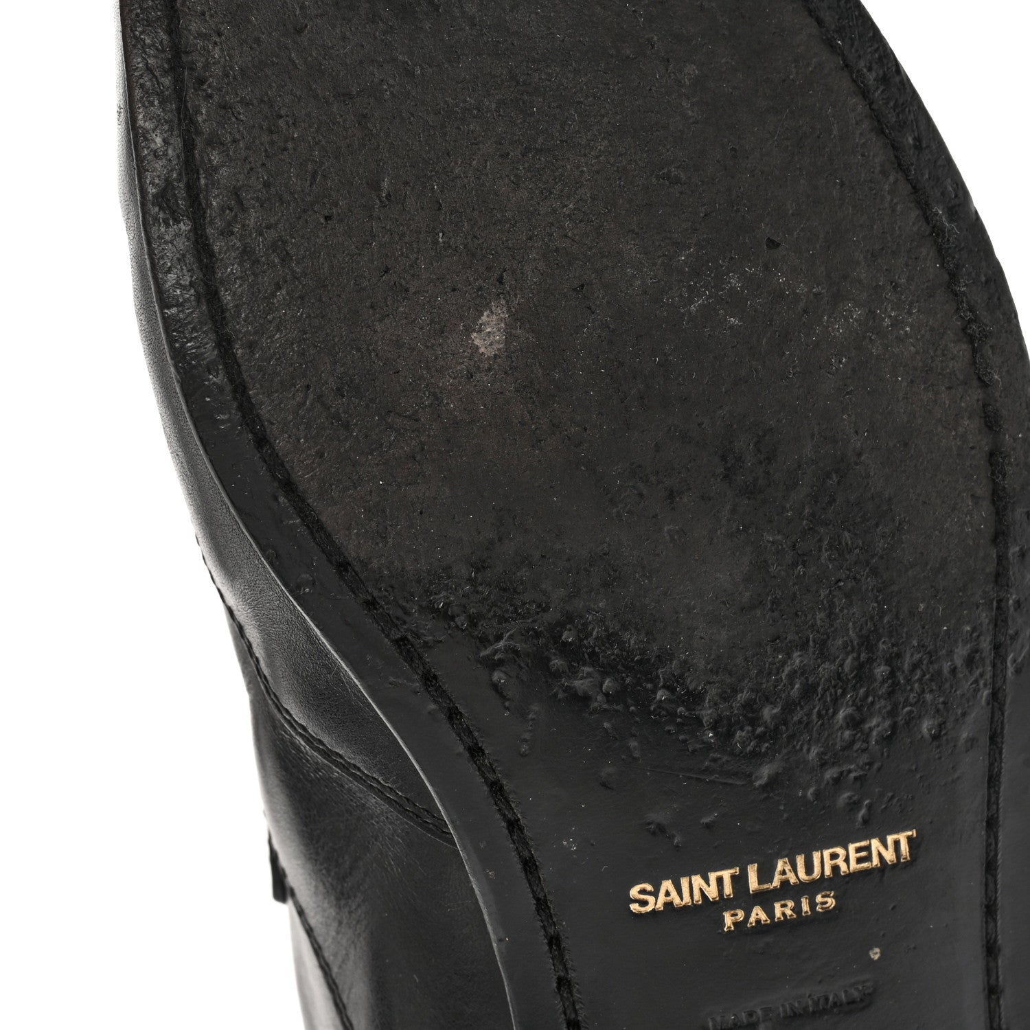 Saint Laurent Calfskin Mens Stan Buckle Ankle Boots 46 Black 10 of 13