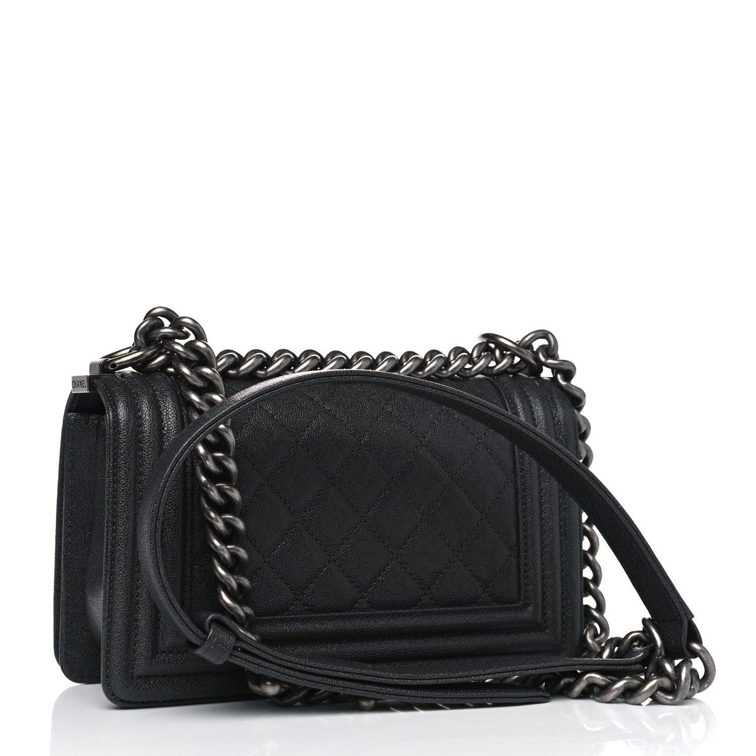 Chanel Caviar Quilted Small Boy Flap Black 2 of 4