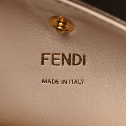 Fendi Vitello Seta Medium Peekaboo X-Lite Burgundy Beige 6 of 14