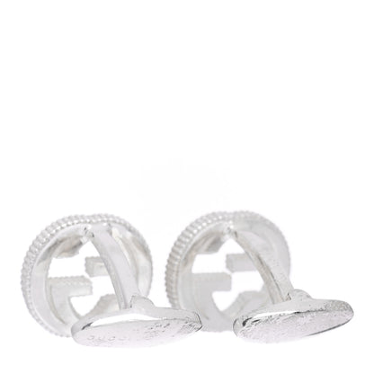Gucci Sterling Silver Interlocking G Cufflinks 3 of 4