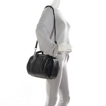 Alexander Wang Pebbled Lambskin Rockie Black w Black Nickel Hardware 2 of 8