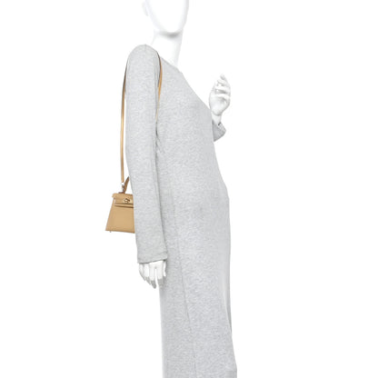 Hermes Metallic Chevre Chamkilight Mini Kelly Sellier 20 Dore 2 of 9