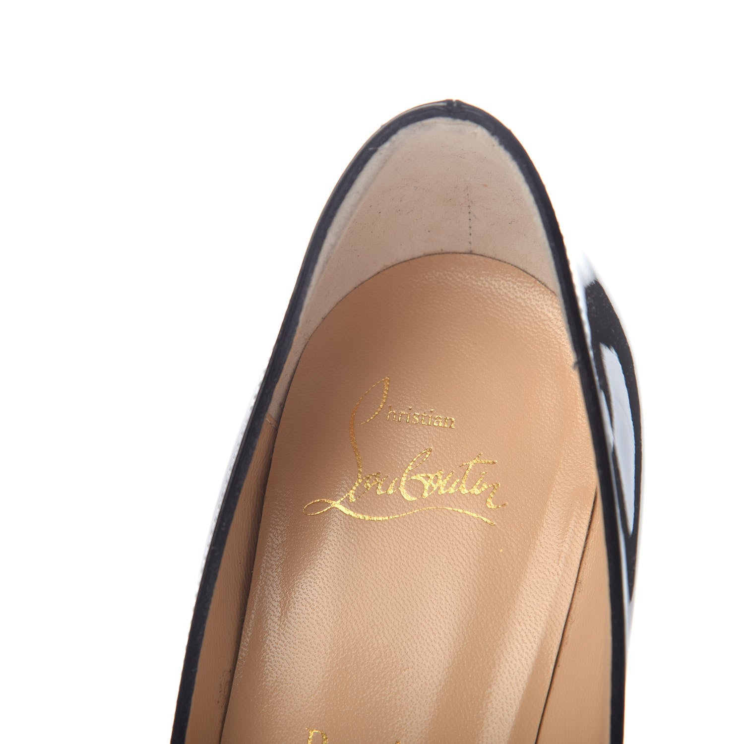 Christian Louboutin Patent Baobab 85 Pumps 38 Black 6 of 8