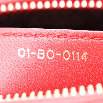 Christian Dior Lambskin Cannage Medium Lady Dior Red 7 of 12