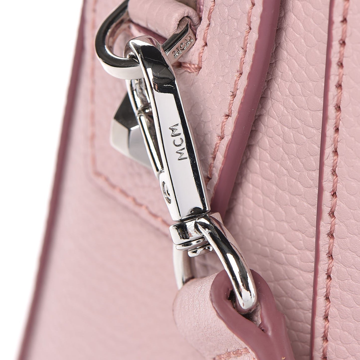 Grained Calfskin Medium Ella Boston Pale Mauve