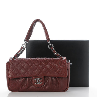 Chanel Distressed Lambskin Quilted Flap Bordeaux 8 of 8