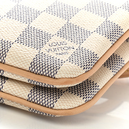 Louis Vuitton Damier Azur Double Zip Pochette 9 of 9