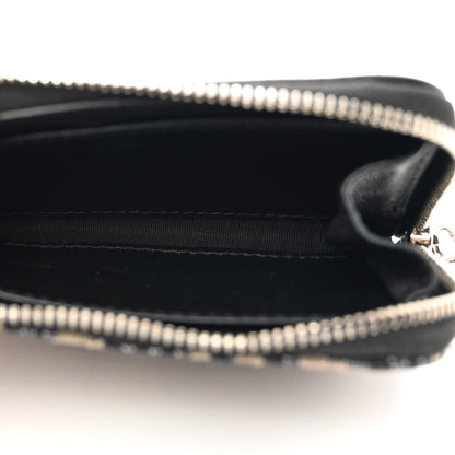 Christian Dior Oblique Zipped Card Holder Navy Blue 5 of 8