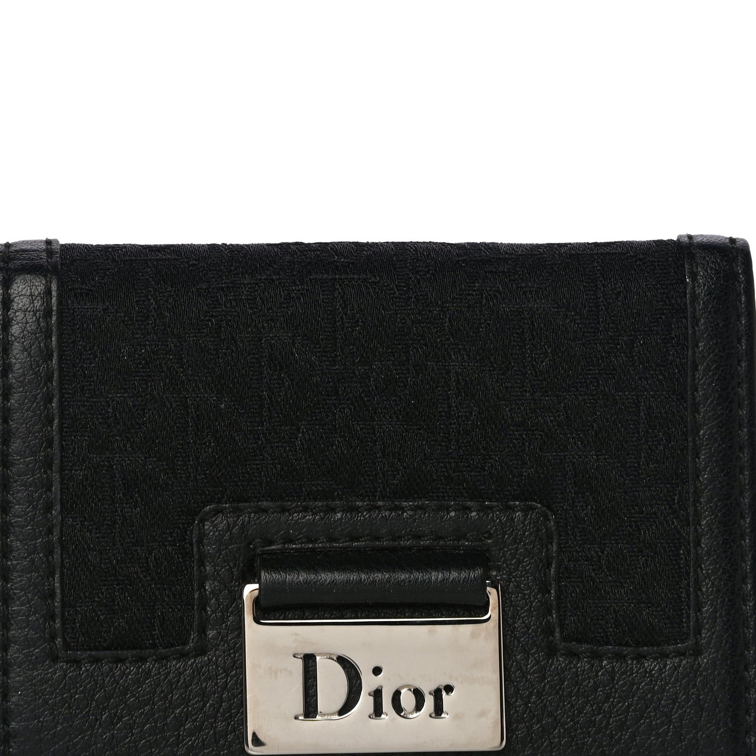 Christian Dior Monogram Card Holder Black 7 of 10
