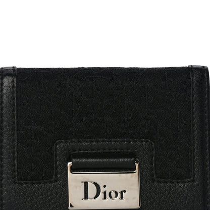 Christian Dior Monogram Card Holder Black 7 of 10