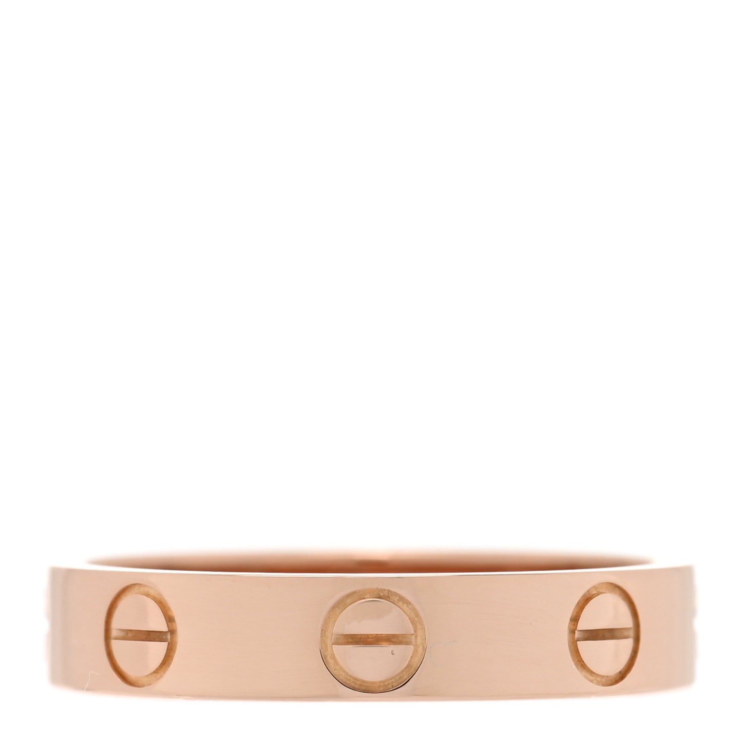18K Pink Gold 3.5mm LOVE Wedding Band Ring 51 5.75