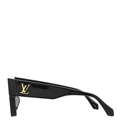 Louis Vuitton Acetate Swarovski Crystal Cyclone Sunglasses Z1578W Black 3 of 8