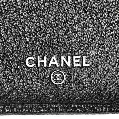 Chanel Goatskin Large Flap Wallet Black 6 of 12